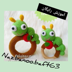 متن آموزشی برای بافت عروسک کرم شاد