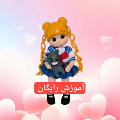 متن الگوی بافتنی برای عروسک و گربه کوچک