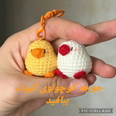 متن بافت عروسک جوجه های قلاب‌بافی