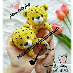 متن توضیح برای الگوی قلاب‌بافی پلنگ عروسکی