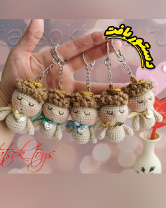 متن‌های قلاب‌بافی عروسک فرشته با móc len