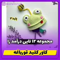 متنوی قلاب بافی قاب کلید قورباغه