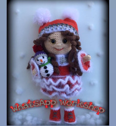 Noel Temalı Amigurumi Bebek ve Kardan Adam Yapımı