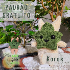 Padrão de Amigurumi de Korok para Crochê - Grátis e Fácil!