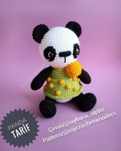 Panda Amigurumi Yapımı İçin Adım Adım Kılavuz