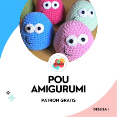 Patrón de Amigurumi de Pou: Crea tus propios personajes coloridos