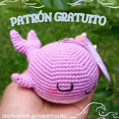 Patrón de Ballena de Amigurumi Gratis para Principiantes