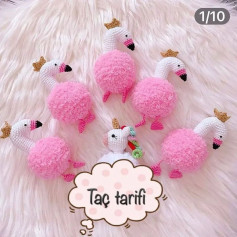Pembe Taçlı Kuğu Örgü Modeli İçin Adım Adım Kılavuz