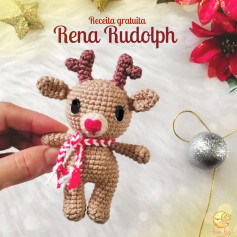 Receita de Amigurumi: Como Criar o Rena Rudolph Lindinho