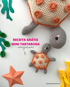 Receita de Amigurumi: Gráfico Móc Len Rùa Con Đáng Yêu