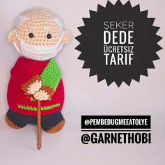 Şeker Dede Amigurumi Tarifi: Ücretsiz Örgü Deseni