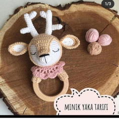 Sevimli Geyik Tasarımıyla Amigurumi Bebek Çıngırağı Yapımı