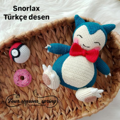 Snorlax Amigurumi Deseni: Türkçe İlmek İlmek Anlatım