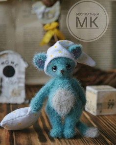 Сонный маленький мышонок от автора @pixi.toys 💜🤍💜Ещё больше бесплатных описаний #ami_м