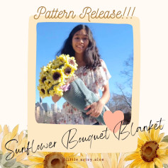 Sunflower Bouquet Blanket Crochet Pattern Release