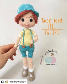 Tarçın Bebek Ücretsiz Amigurumi Örgü Tarifi