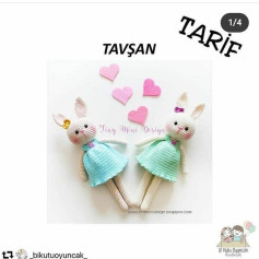 Tavşan Amigurumi Tarifi: Sevimli Tavşan Bebek Yapımı