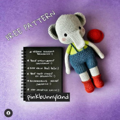 turkish Ücretsiz Fil Amigurumi Deseni ve Yapım Talimatları
