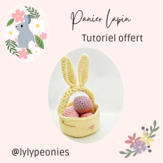 Tutoriel de crochet gratuit: Créez un panier lapin adorable