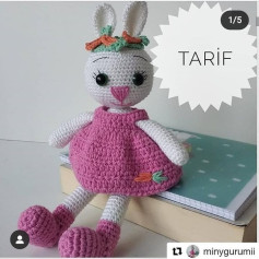 Üç Renkli Tavşan Bebek Amigurumi Tarifi: Adım Adım Kılavuz