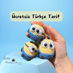 Üç Sevimli Minyon: Ücretsiz Tığ İşi Örgü Tarifi