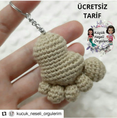 Ücretsiz Amigurumi Ayak Anahtarlık Tarifi ve Yapılışı