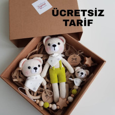 Ücretsiz Amigurumi Ayıcık Tarifi: Sevimli Bebek Seti