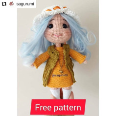 Ücretsiz Amigurumi Bebek Deseni: Renkli Saçlı Sevimli Kız