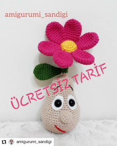 Ücretsiz Amigurumi Çiçek Adam Tarifi – Kolay ve Eğlenceli