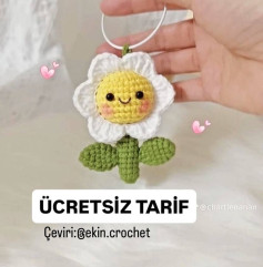 Ücretsiz Amigurumi Çiçek Modeli: Sevimli Papatya Yapımı