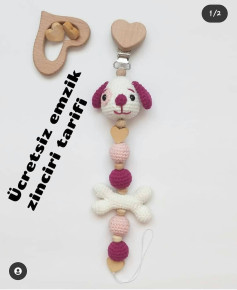 Ücretsiz Amigurumi Emzik Zinciri Yapımı: Sevimli Köpek Tasarımı