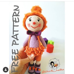 Ücretsiz Amigurumi Palyaço Bebek Örgü Tarifi