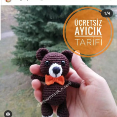 Ücretsiz Ayıcık Tarifi ile Kolay Amigurumi Yapımı