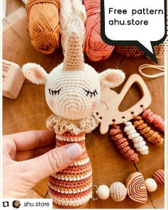 Ücretsiz Bebek Tek Boynuzlu At Amigurumi Tarifi