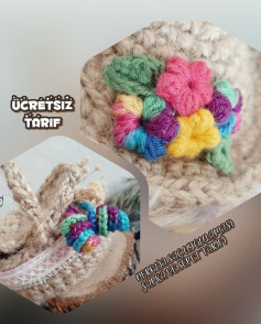 Ücretsiz Çiçekli Şapka ve Sepet Móc Len Tarifi