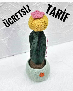 Ücretsiz Kaktüs Amigurumi Tarifi: Sevimli ve Kolay Yapılabilir Model