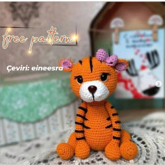 Ücretsiz Kaplan Bebek Amigurumi Örgü Modeli ve Yapılışı