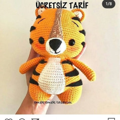 Ücretsiz Kaplan Bebek Amigurumi Tarifi: Sevimli Oyuncak Yapımı