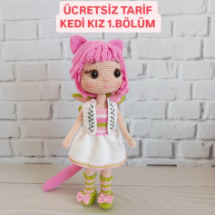 Ücretsiz Kedi Kız Amigurumi Tarifi: İlk Bölüm