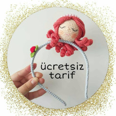 Ücretsiz Örgü Saç Bandı Tarifi: Sevimli Deniz Kızı Tasarımı