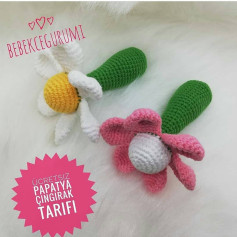 Ücretsiz Papatya Çıngırak Tarifi: Bebekler İçin Sevimli Amigurumi