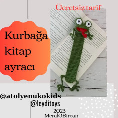 Ücretsiz tarif: Kurbağa kitap ayracı nasıl yapılır?
