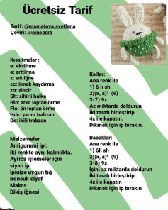 Ücretsiz Tarif: Tavşan Amigurumi İçin Adım Adım Mükemmel Örgü Rehberi