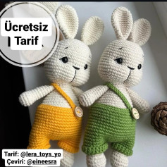 Ücretsiz Tavşan Amigurumi Tarifi: Sevimli Oyuncaklar Yapın