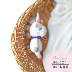 Ücretsiz Unicorn Amigurumi Tarifi: Renkli ve Sevimli Tasarım