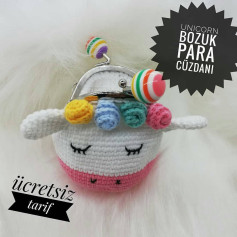 Ücretsiz Unicorn Bozuk Para Cüzdanı Tarifi: Sevimli ve Kolay Yapım