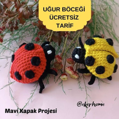Uğur Böceği Amigurumi: Adım Adım Ücretsiz Örgü Tarifi