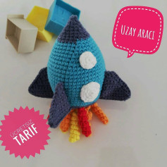 Uzay Aracı Tarifi: Eğlenceli ve Kolay Amigurumi Roket Yapımı