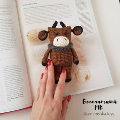 Вязаная игрушка корова с подробной схемой