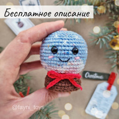 Вязание крючком: Бесплатное описание очаровательного снеговика